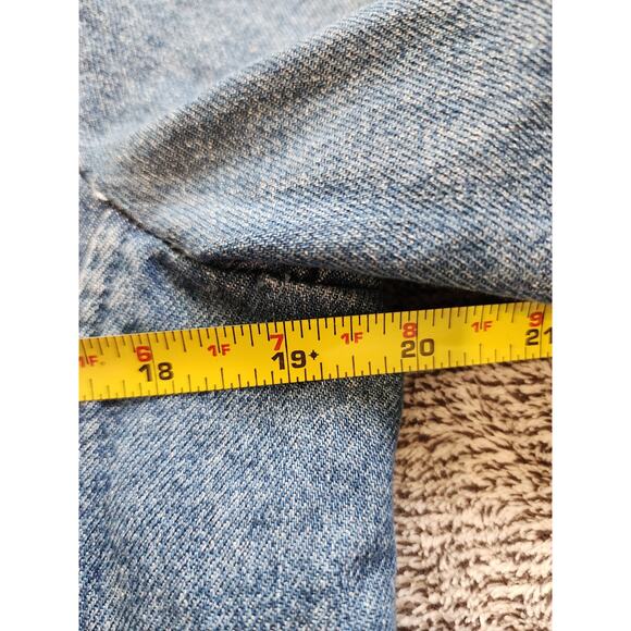 GAP Women's Medium Petite 100% Cotton Denim Blazer - Picture 6 of 6